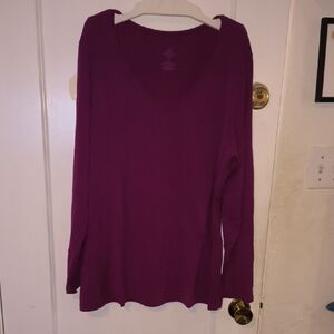 Woolx | Elegant Women's Crew Neck Sweater in Purple